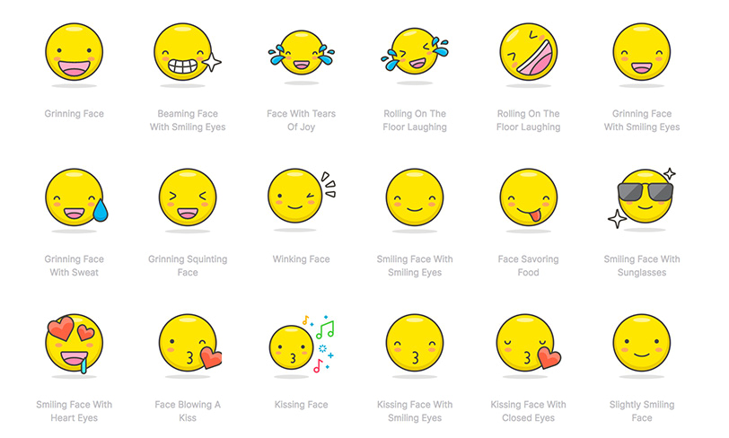 darmowy zestaw emoji