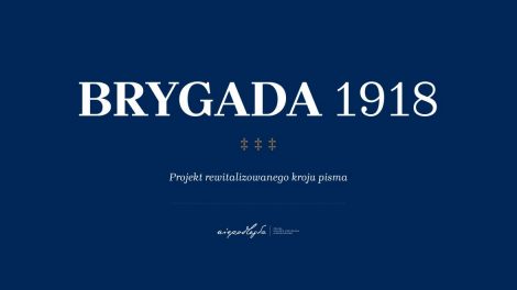 brygada 1918 polski font