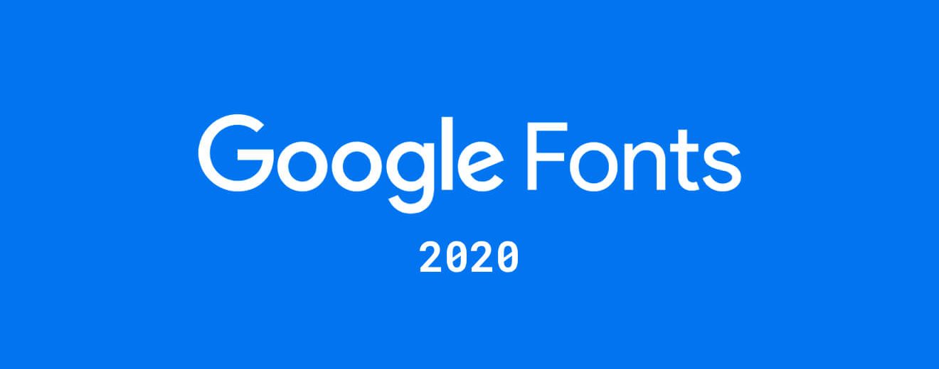 Google Fonts 2020