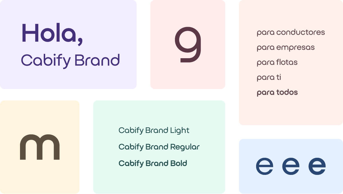 Cabify Brand font
