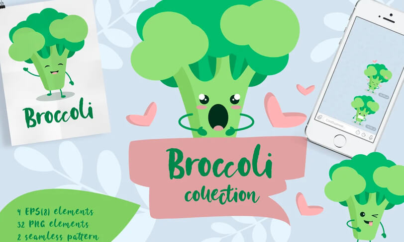 darmowe emoji brokuła