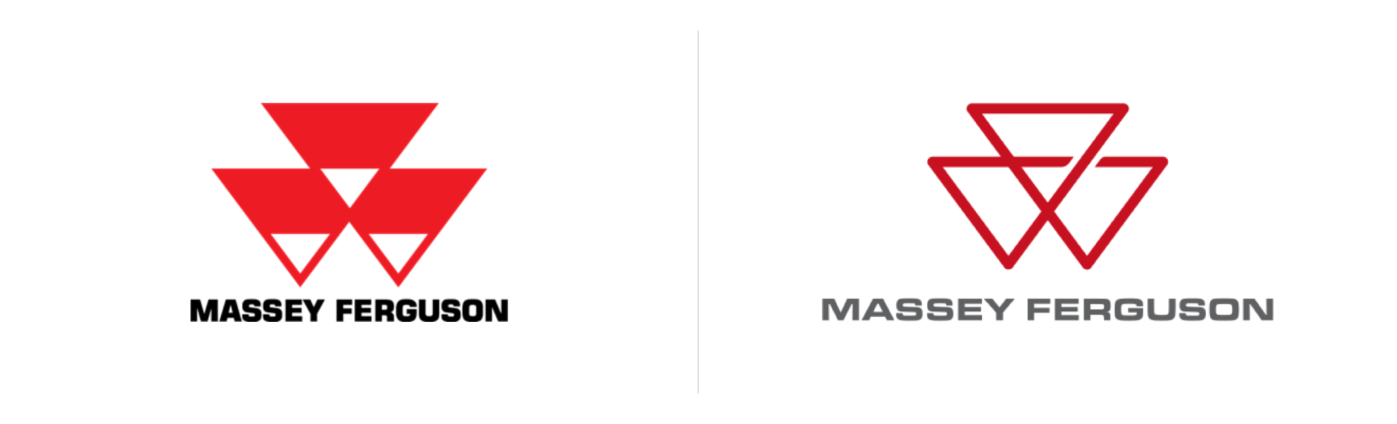 Stare i nowe logo Massey Ferguson