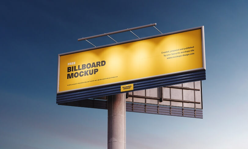 darmowy mocgkup billboardu 
