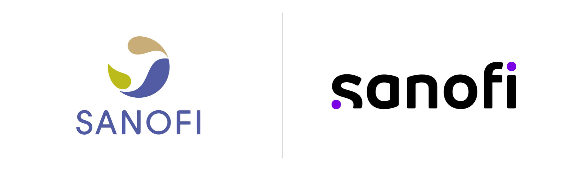 Stare i nowe logo Sanofi