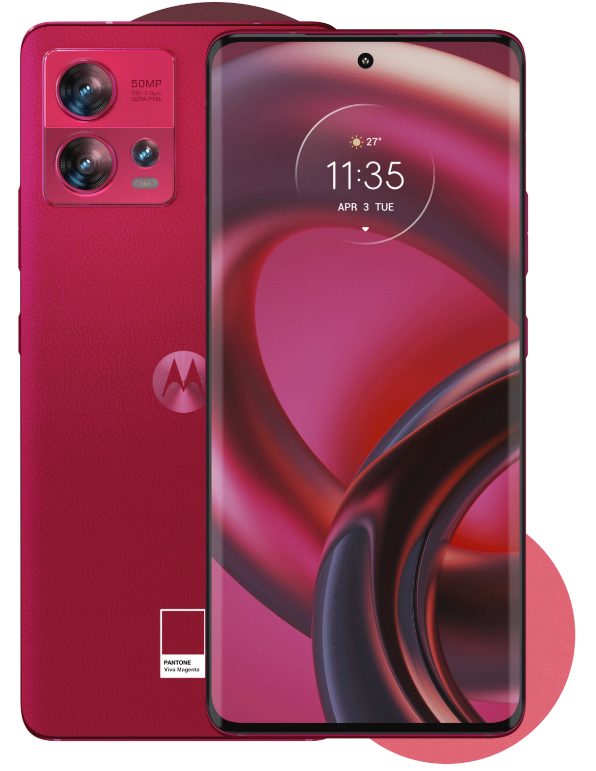 Motorola edge 30 fusion w kolorze Viva Magenta 