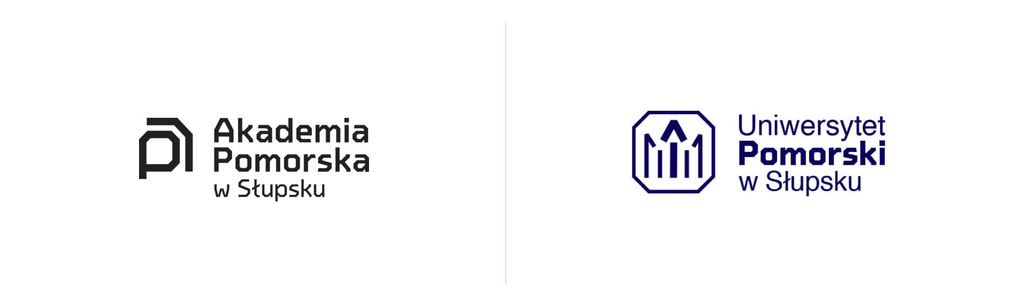 Uniwersytet Pomorski w Słupsku – nowe logo i stare logo
