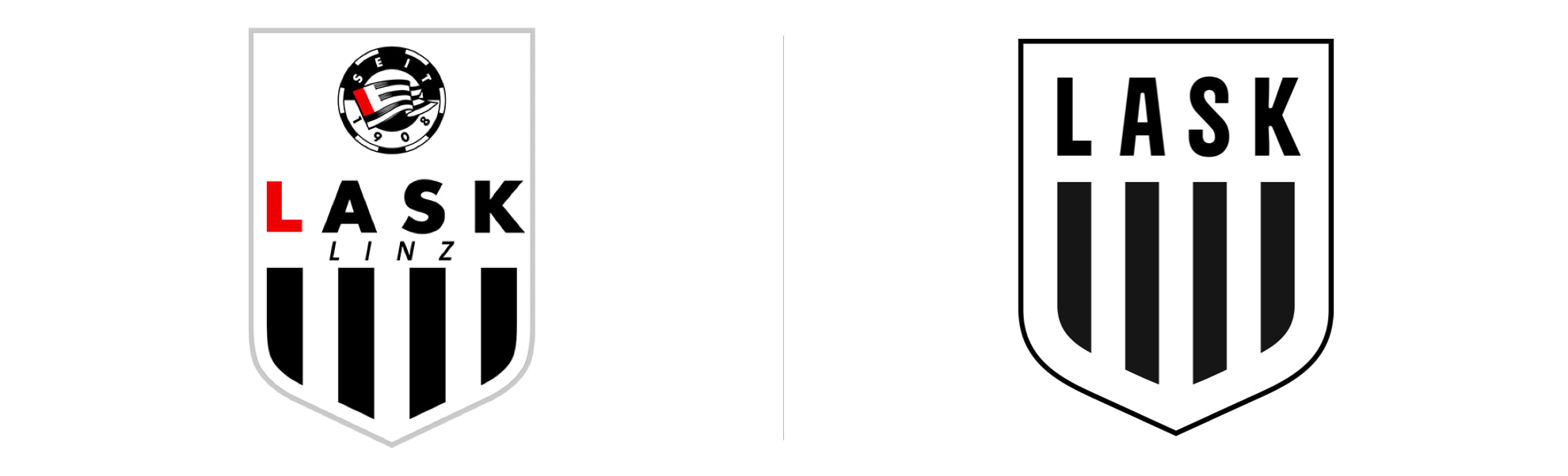 Stsre i nowe logo LASK Linz