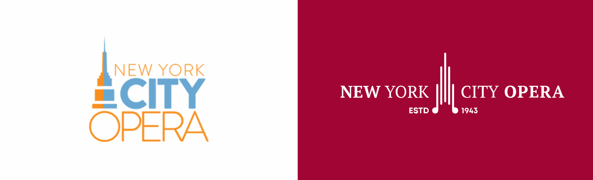 Stare i nowe logo New York City Opera