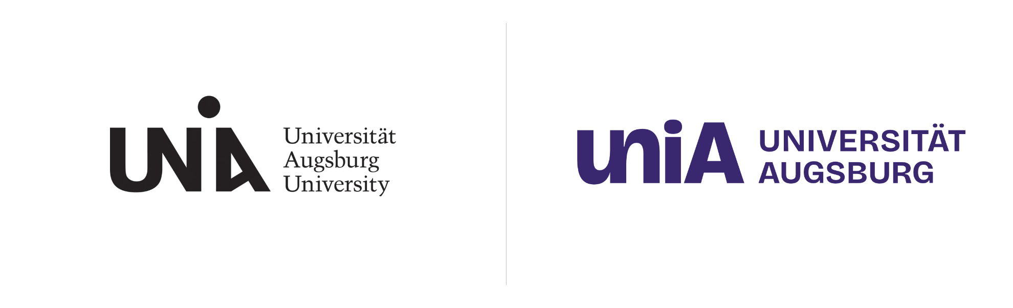 Uniwersytet w Augsburgu stare i nowe logo